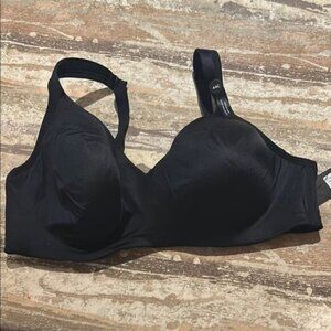 NWT Ti Voglio Full-Coverage Bra with Molded Cups & Adjustable Straps Black 44C